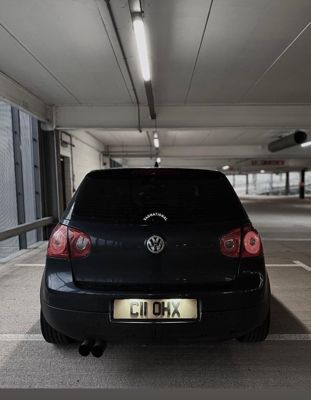 Curved VagNational Sticker